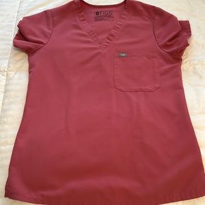 Mauve Figs Scrub Top Size Small